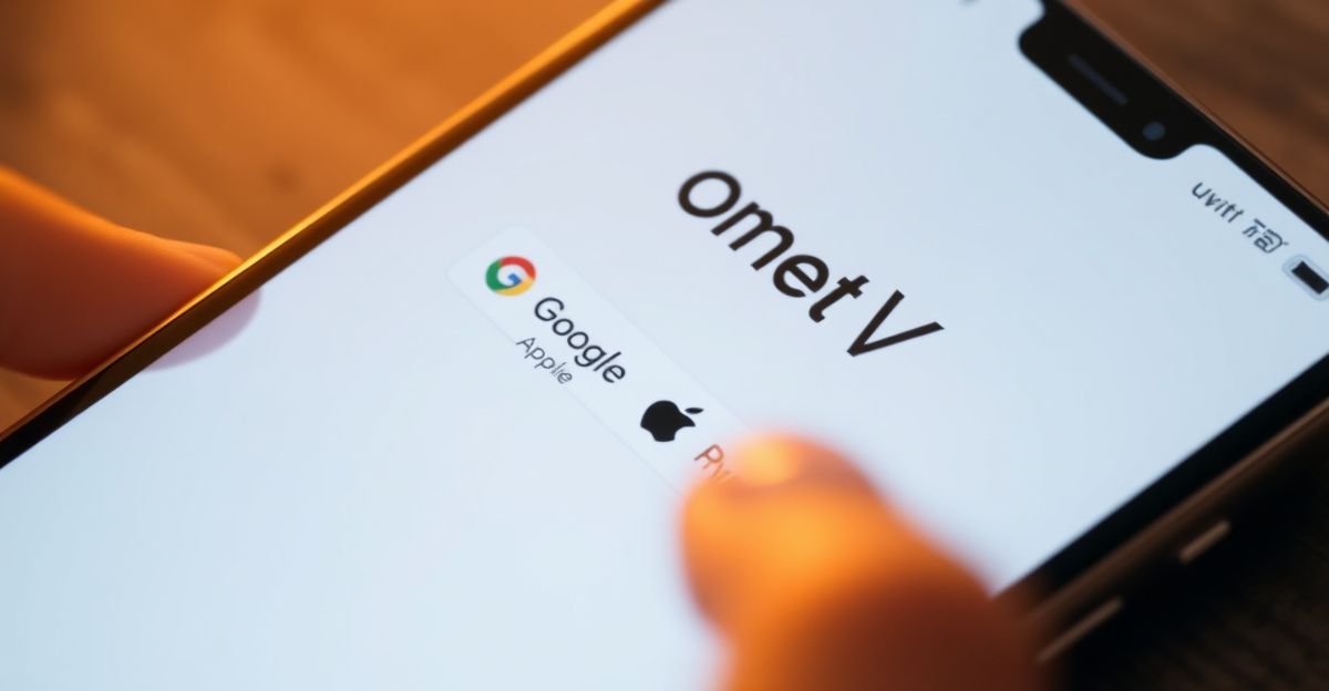 Acceder con cuenta vinculada: Google o Apple